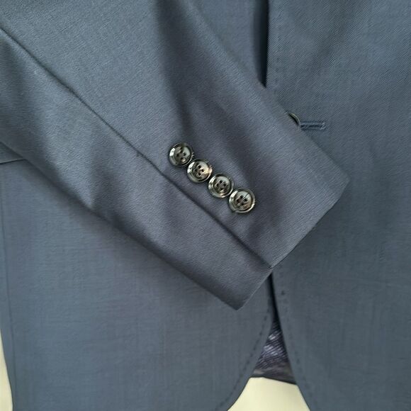 Ted Baker Endurance Blazer Men's Size 38R Navy Blue Jones CT Wool Jacket Coat - Picture 12 of 13